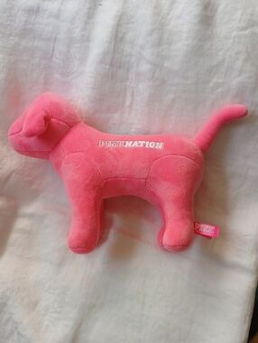 PINK Nation Victoria's Secret Dog Plush Large Size Logo Stuffed Animal